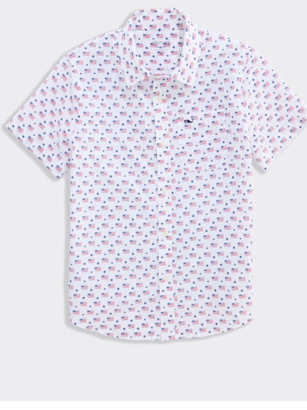 Vineyard Vines- youth American Flag shirt - YXL